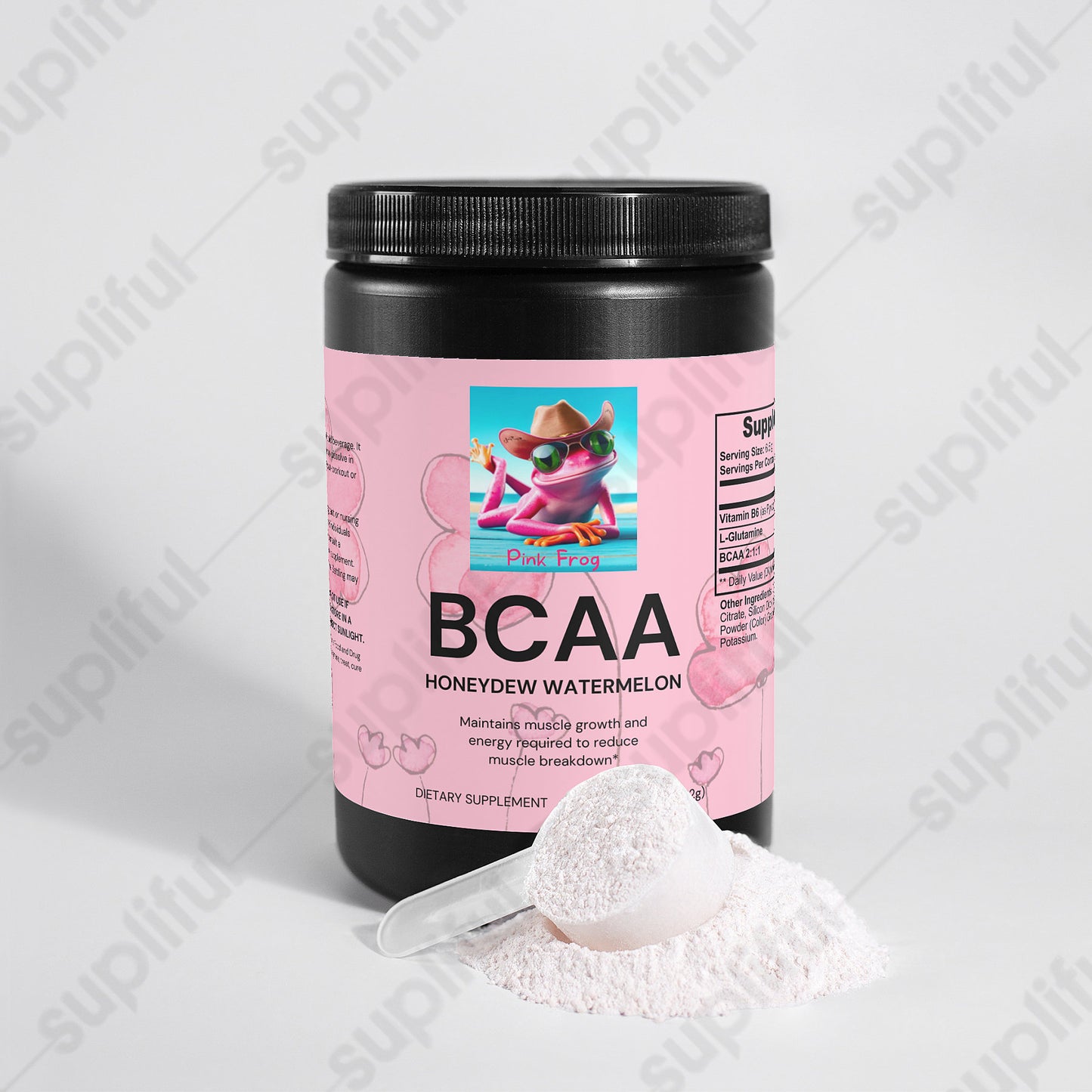 BCAA Post Workout Powder (Honeydew/Watermelon)  | Health & Nutrition - Pink Frog