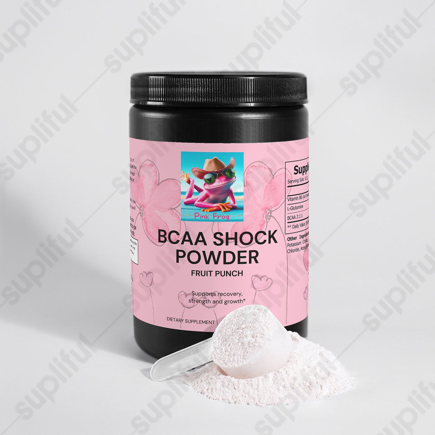 BCAA Shock Powder (Fruit Punch) | Health & Nutrition - Pink Frog