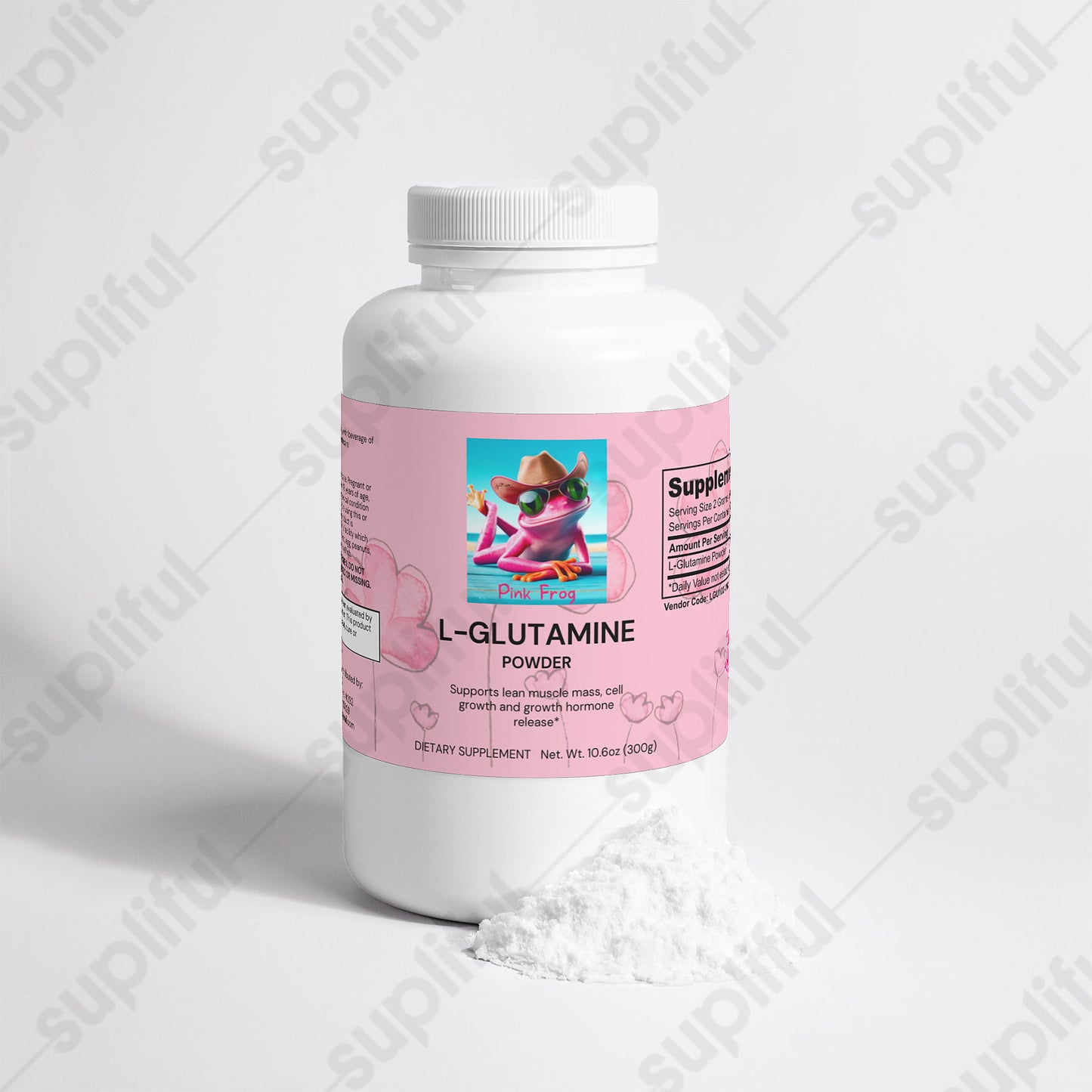 L-Glutamine Powder | Health & Nutrition - Pink Frog