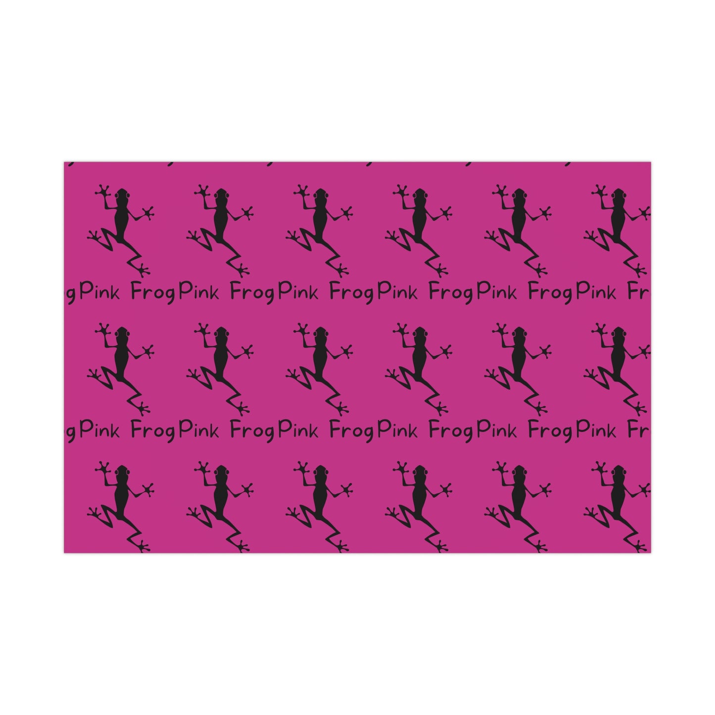 Gift Wrap Papers - Pink Frog