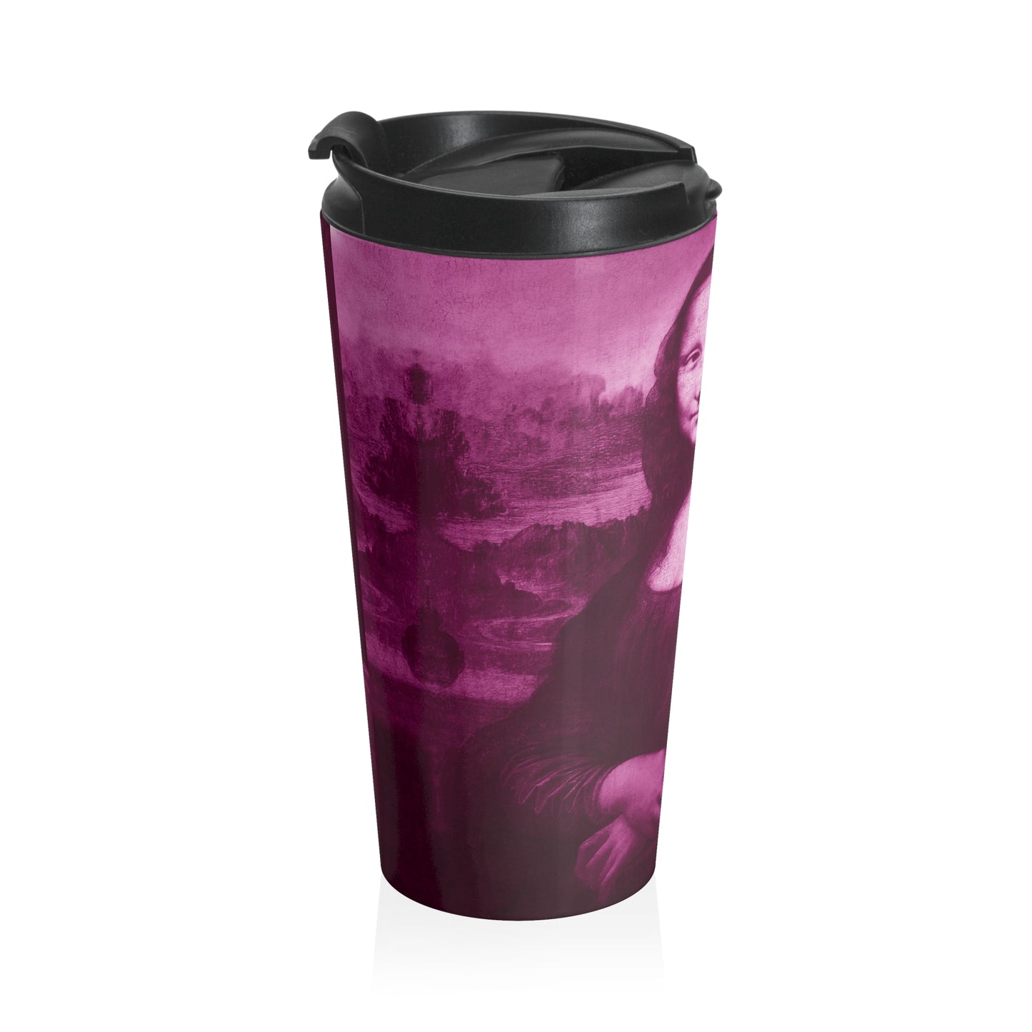 Pink Mona Lisa - Stainless Steel Travel Mug