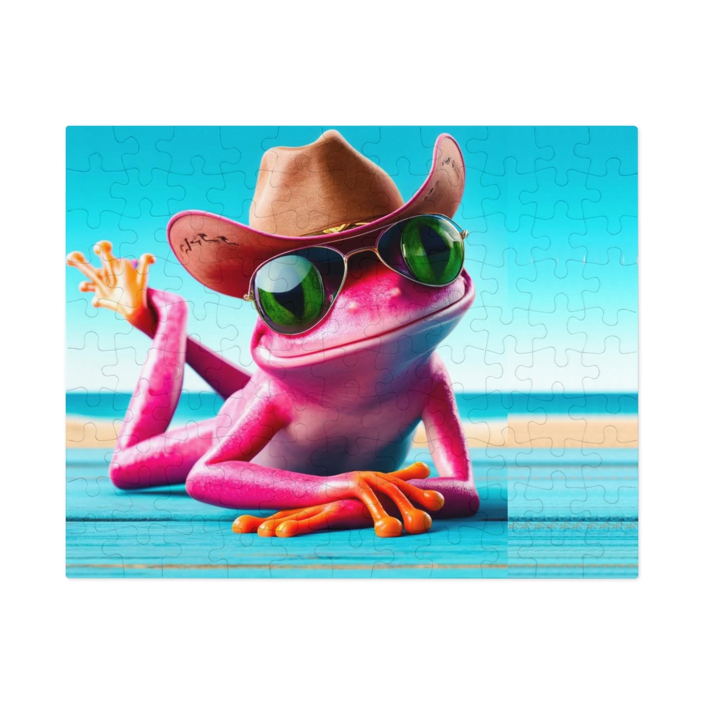 Pink Frog | Jigsaw Puzzle - (30, 110, 252, 500,1000-Piece)