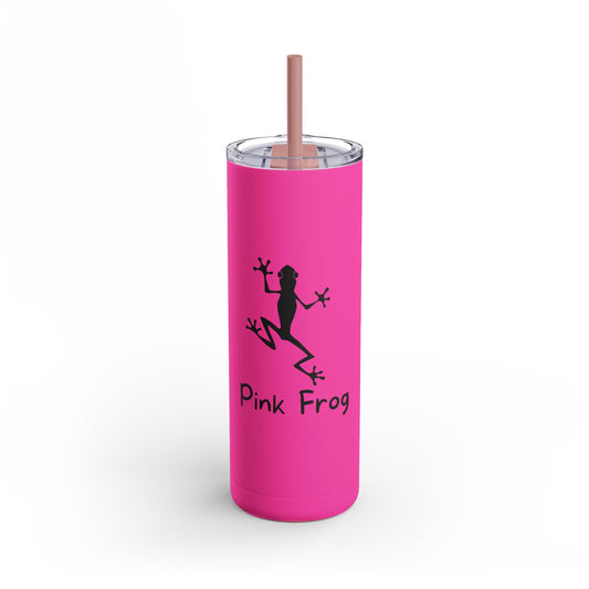 Pink Frog Maars Maker Skinny Matte Tumbler, 20oz