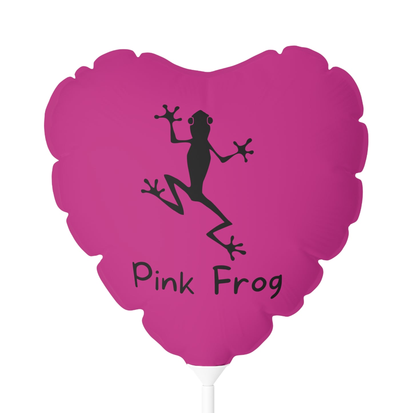 Balloon | Round and Heart-shaped - Pink Frog