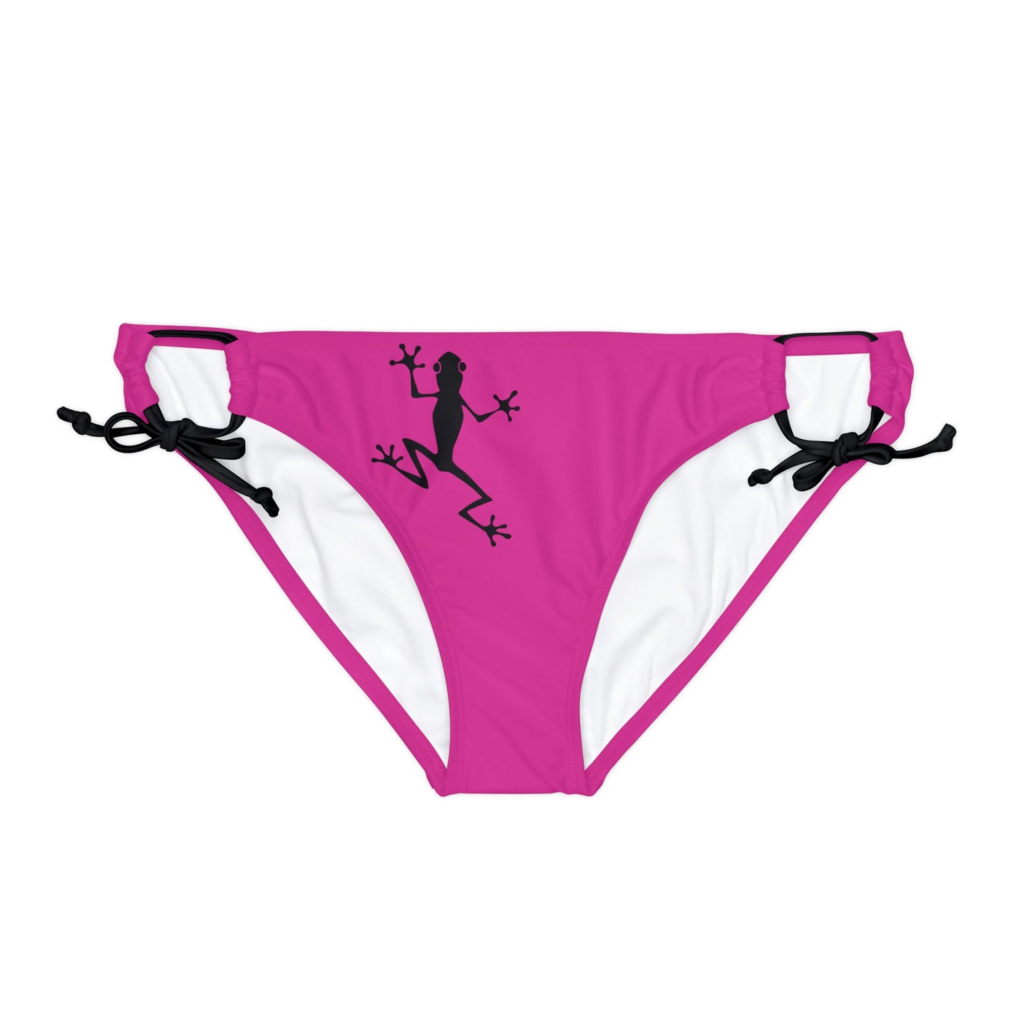 Loop Tie Side Bikini Bottom | Pink Underwear