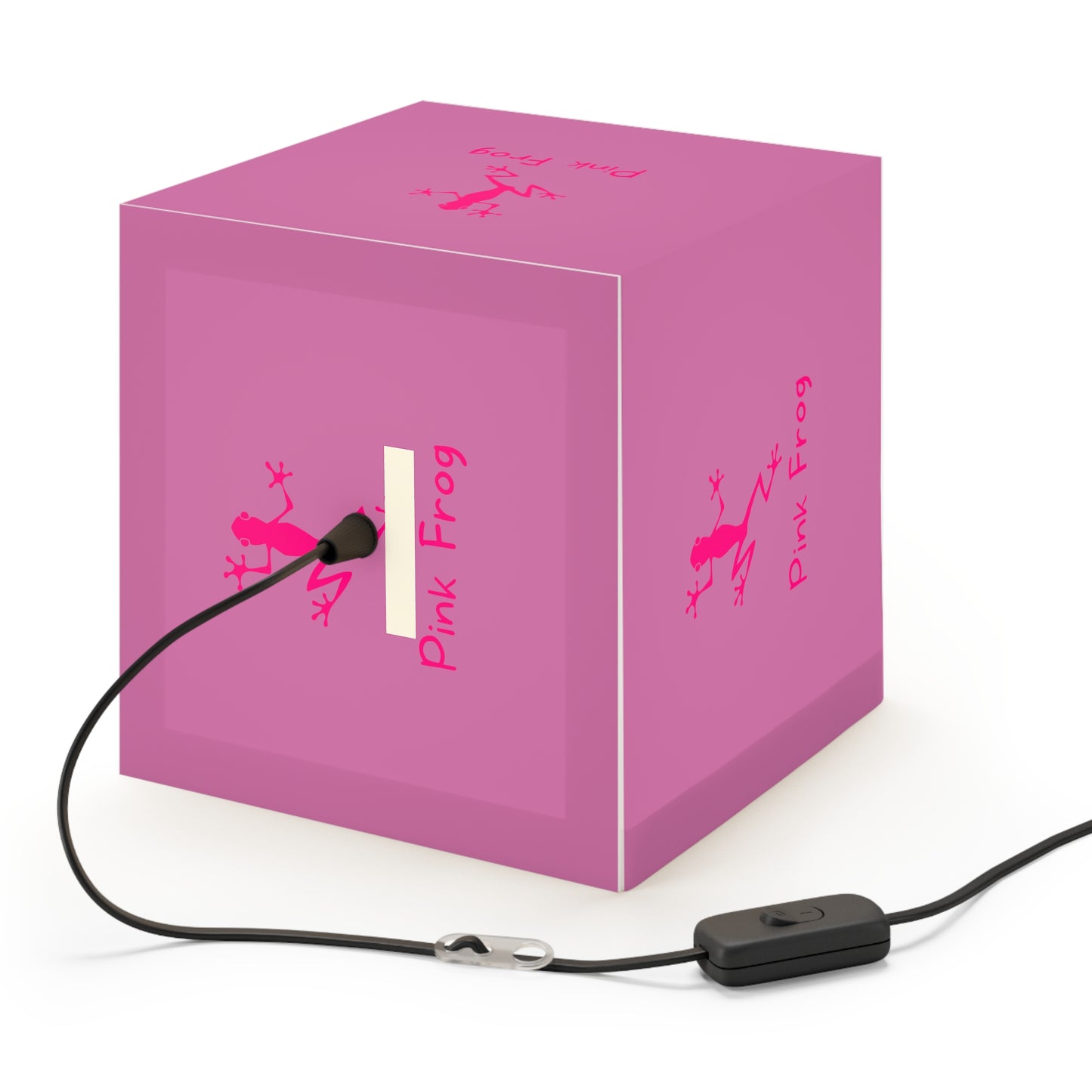 Light Cube Lamp | Pink Frog