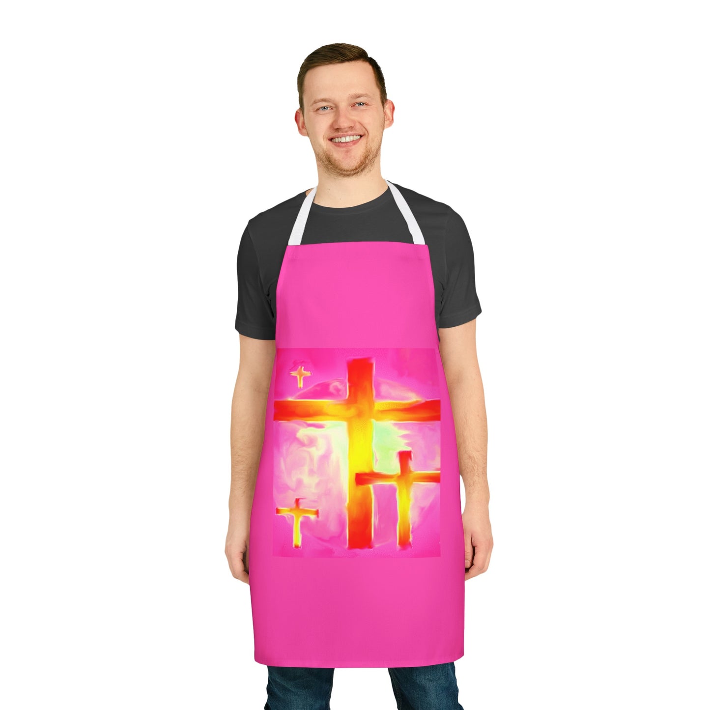 Pink Cross Apron - 5-Color Straps