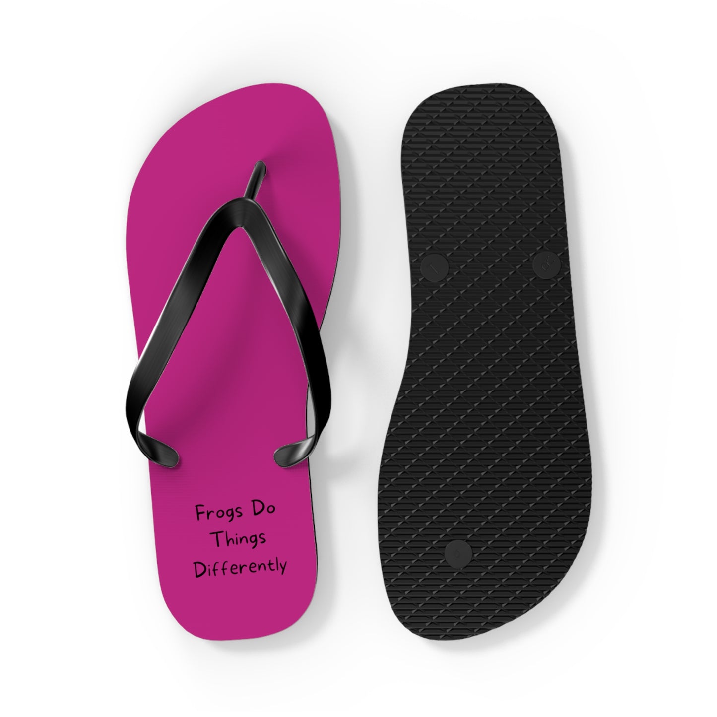 Pink Frog Flip Flops - Summer Fashions