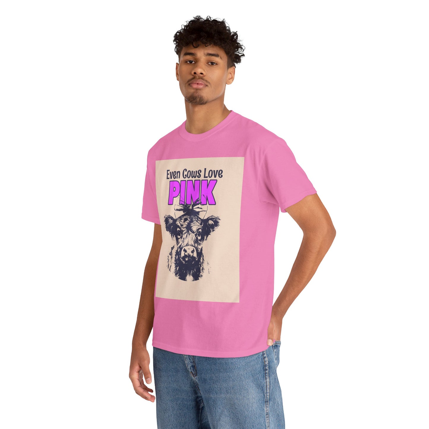 Unisex Heavy Cotton Tee | Summer T-Shirts - Pink Frog