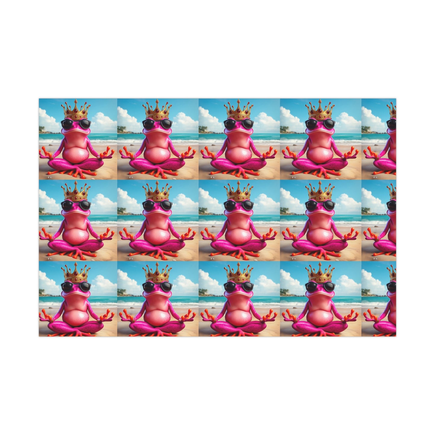 Gift Wrap Papers - Pink Frog - King