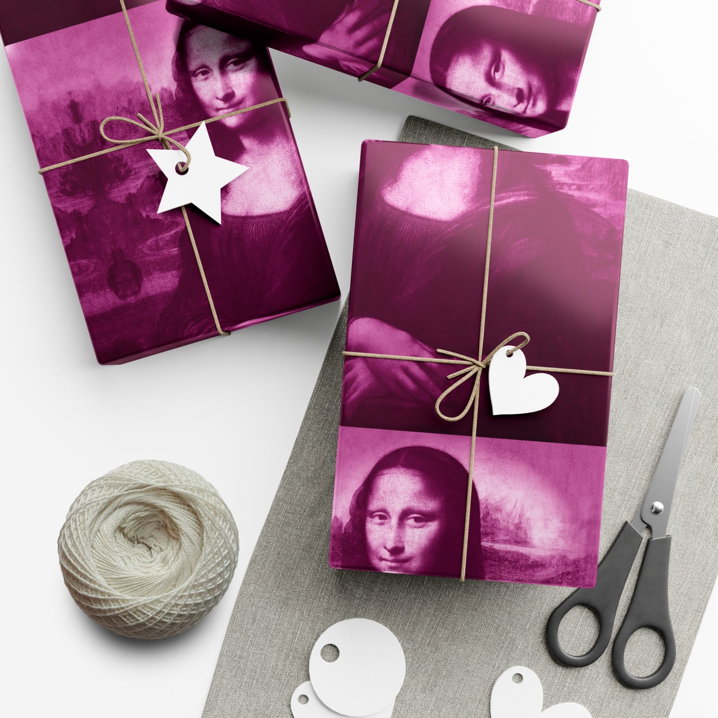 Gift Wrap Papers - Mona Lisa - Pink