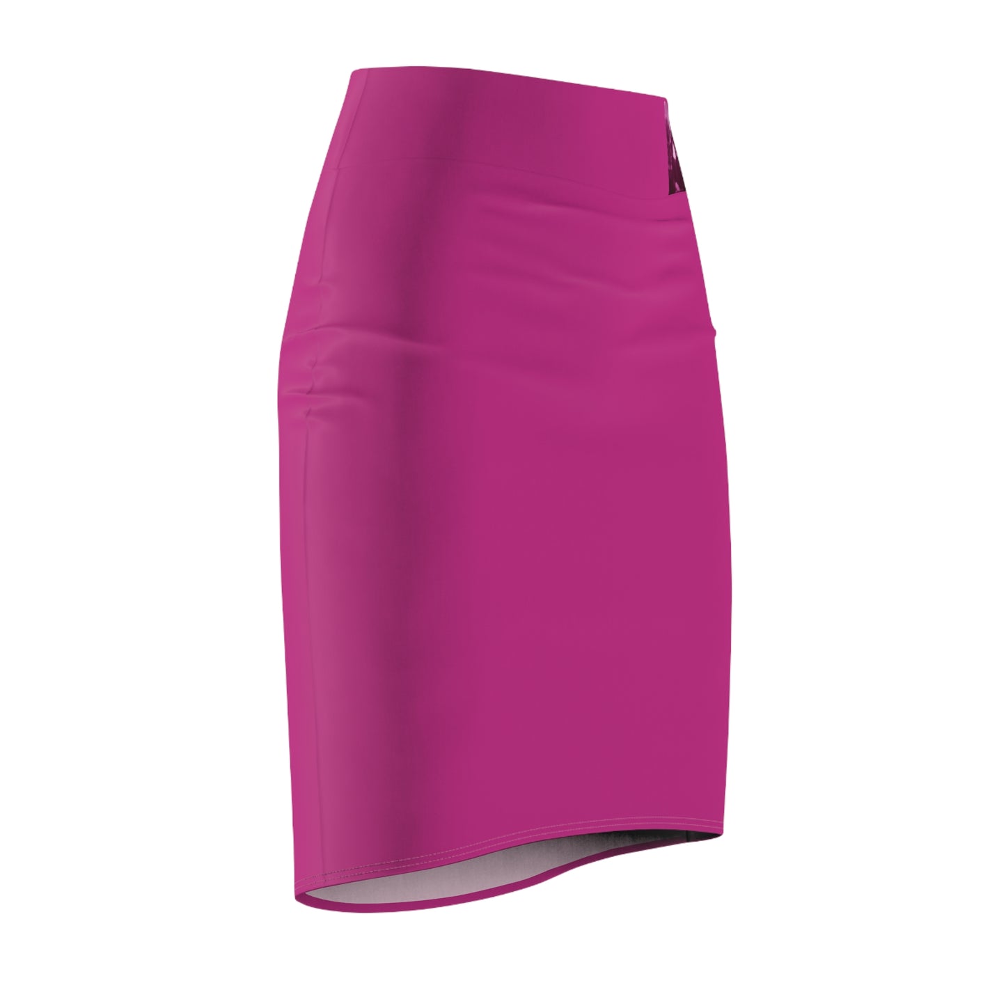 Women's Pencil Skirt - Pink Frog