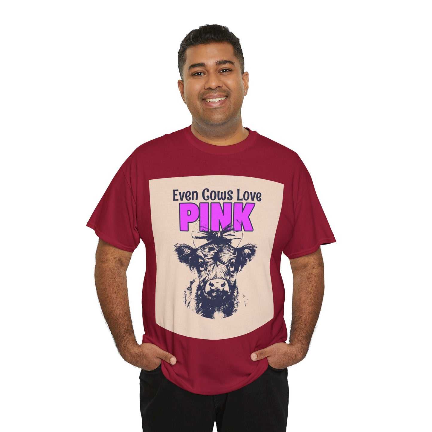 Unisex Heavy Cotton Tee | Summer T-Shirts - Pink Frog