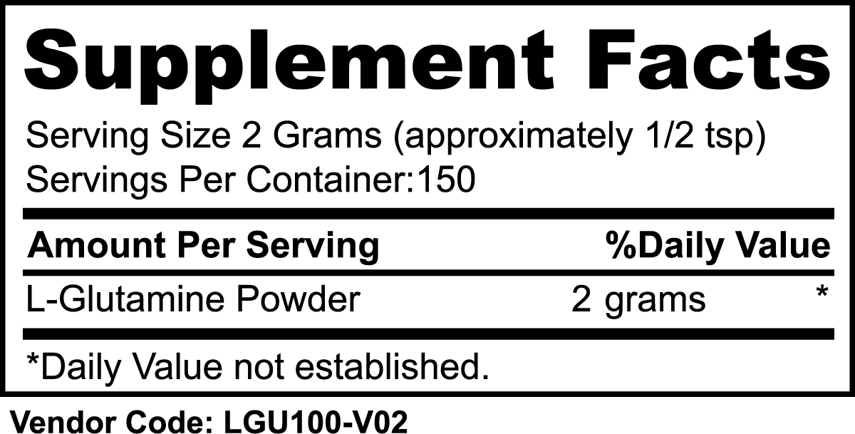 L-Glutamine Powder | Health & Nutrition - Pink Frog