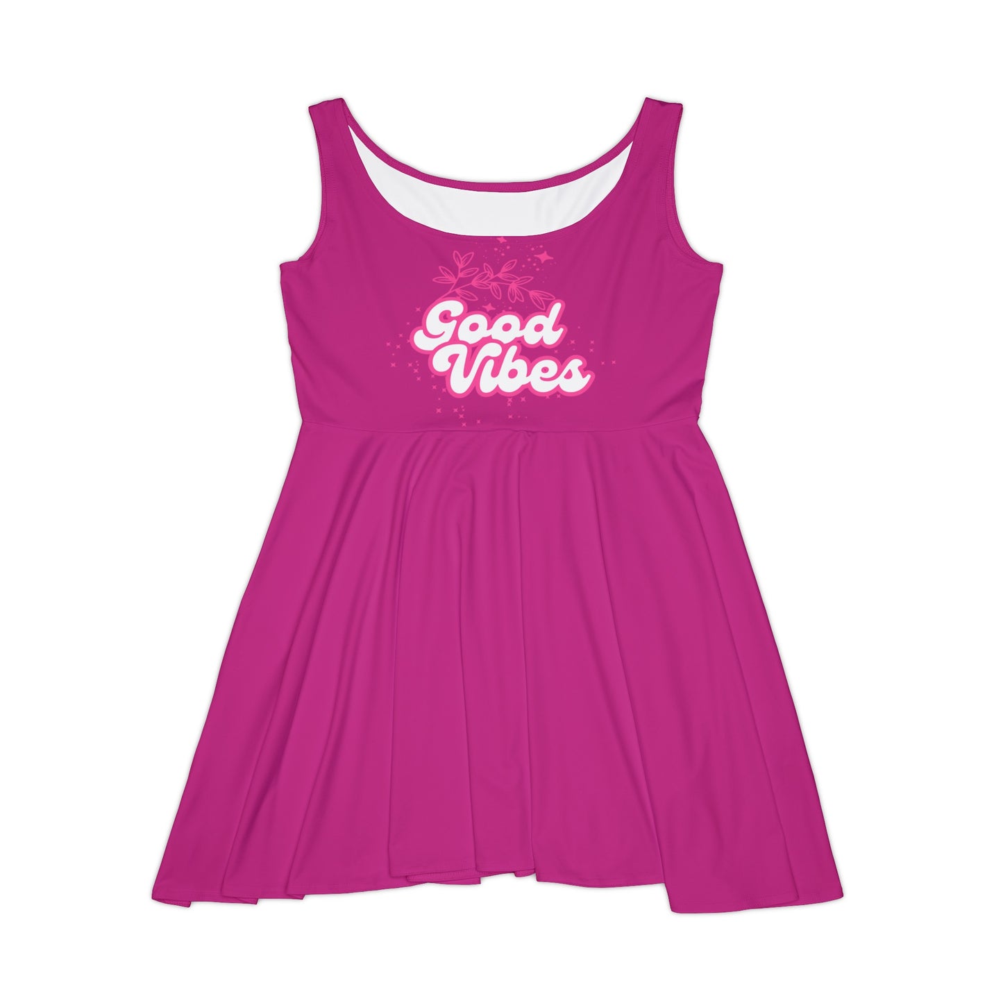 Women's Skater Dresses | Pink Dress - Good Vibes