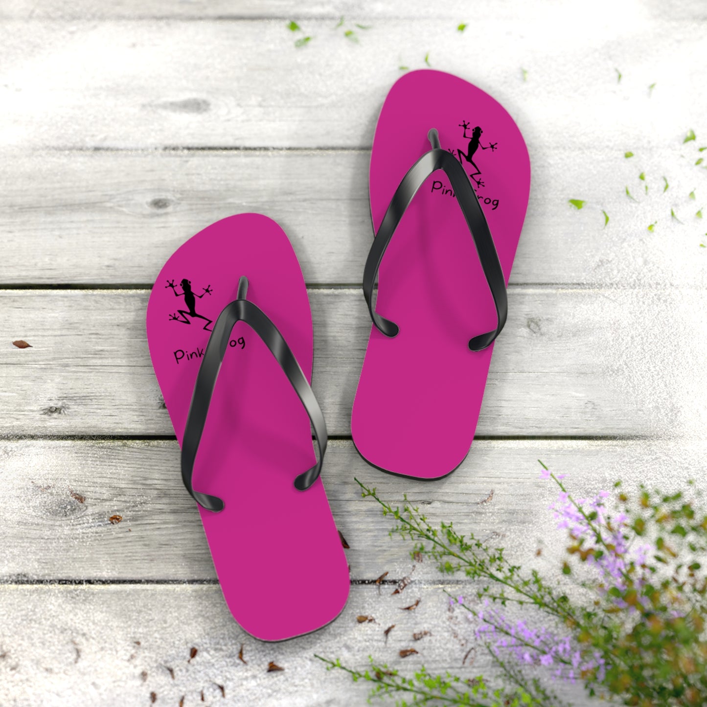 Pink Frog Flip Flops - Summer Styles