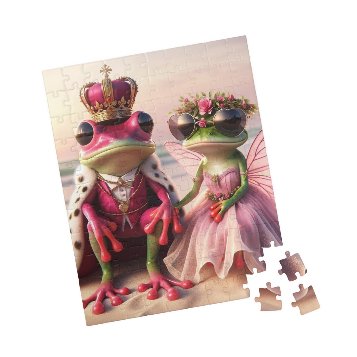 Pink Frog | Puzzle - (110, 252, 520, 1014-piece)