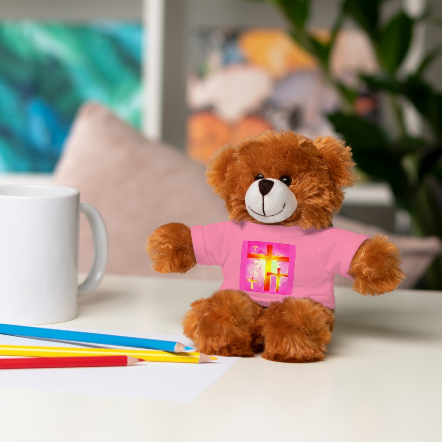 Stuffed Animals with Tee | Pink Frog