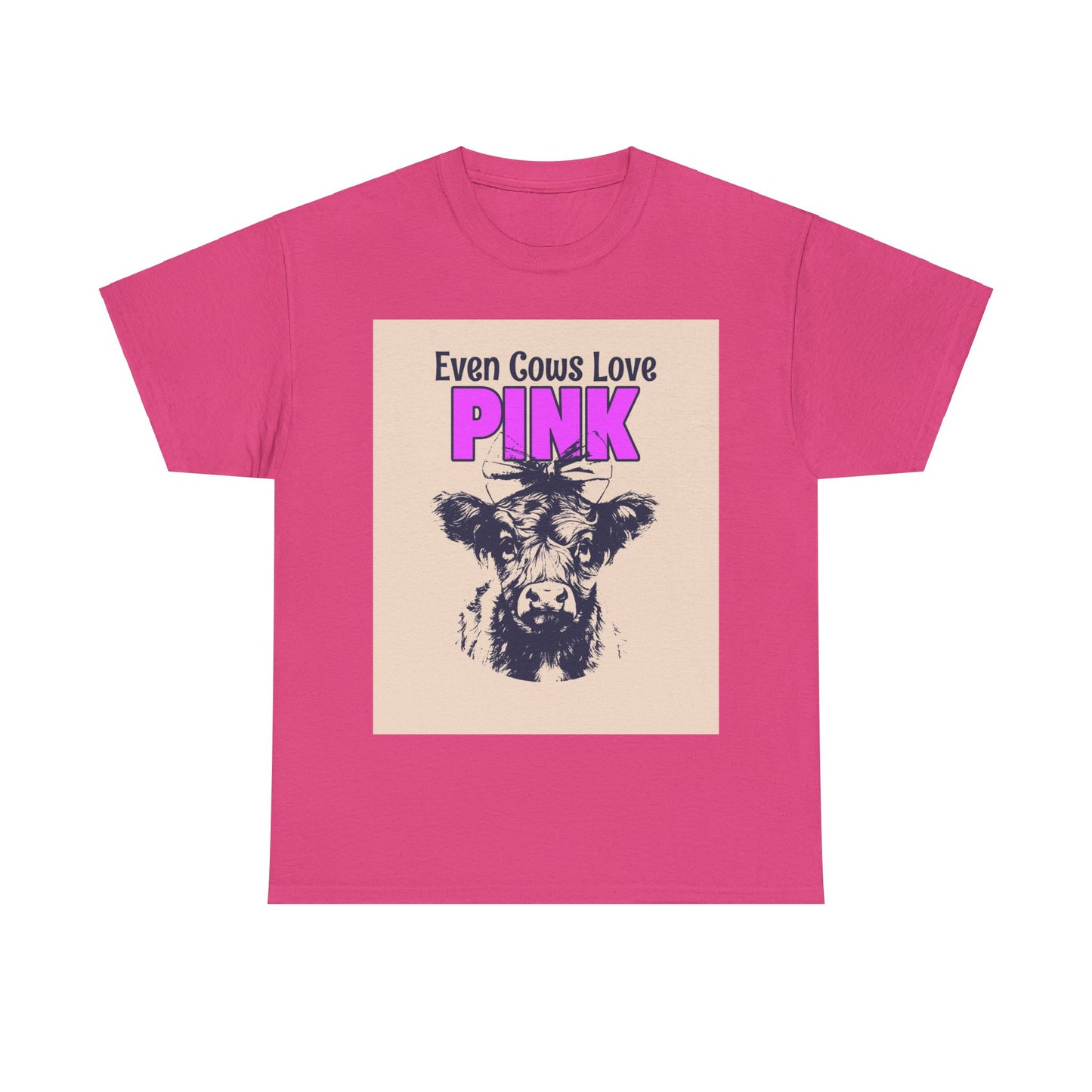 Unisex Heavy Cotton Tee | Summer T-Shirts - Pink Frog