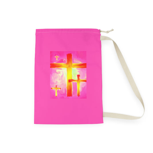 Laundry Bags | Pink Bag - Cross Art