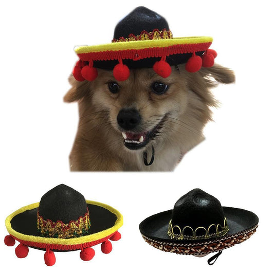 Mexican Style Pet Hat | Dog Hat Pet Supplies