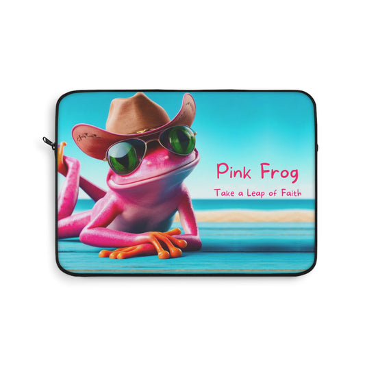 Laptop Sleeve | Pink Frog