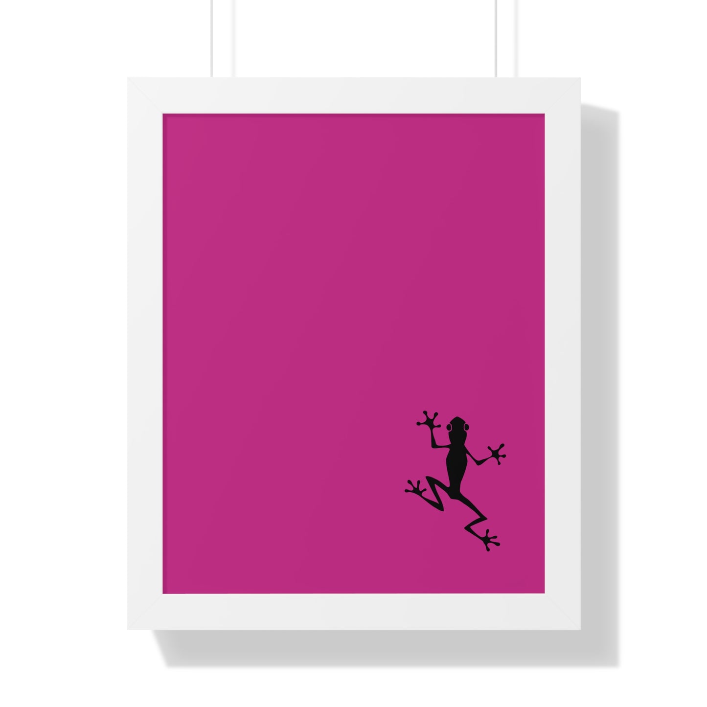 Pink Frog Framed Vertical Poster: Climb The Ladder Of Success