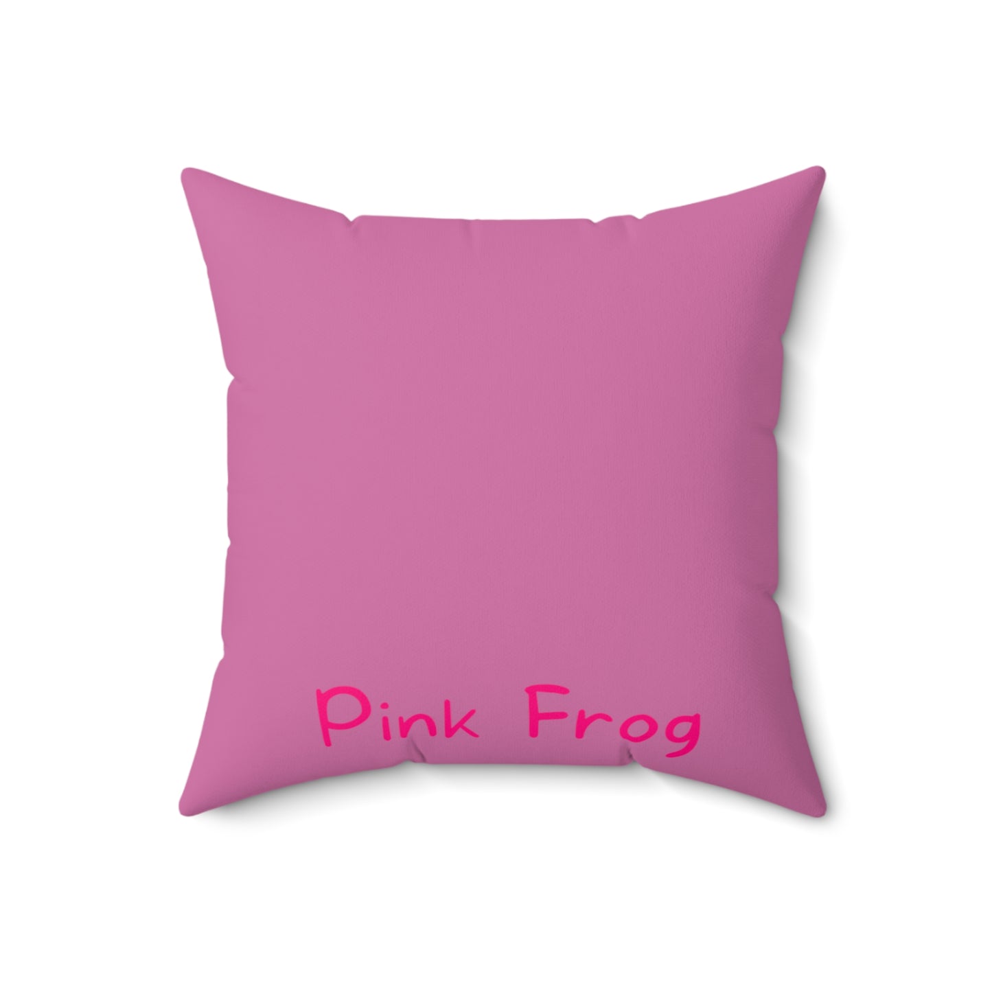 Pink Frog | Spun Polyester Square Pillow - Princess