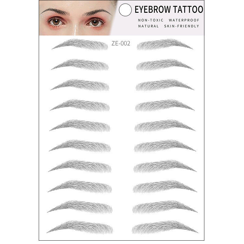 Simple Thick Eyebrows Stickers | Eco-friendly | Natural Look