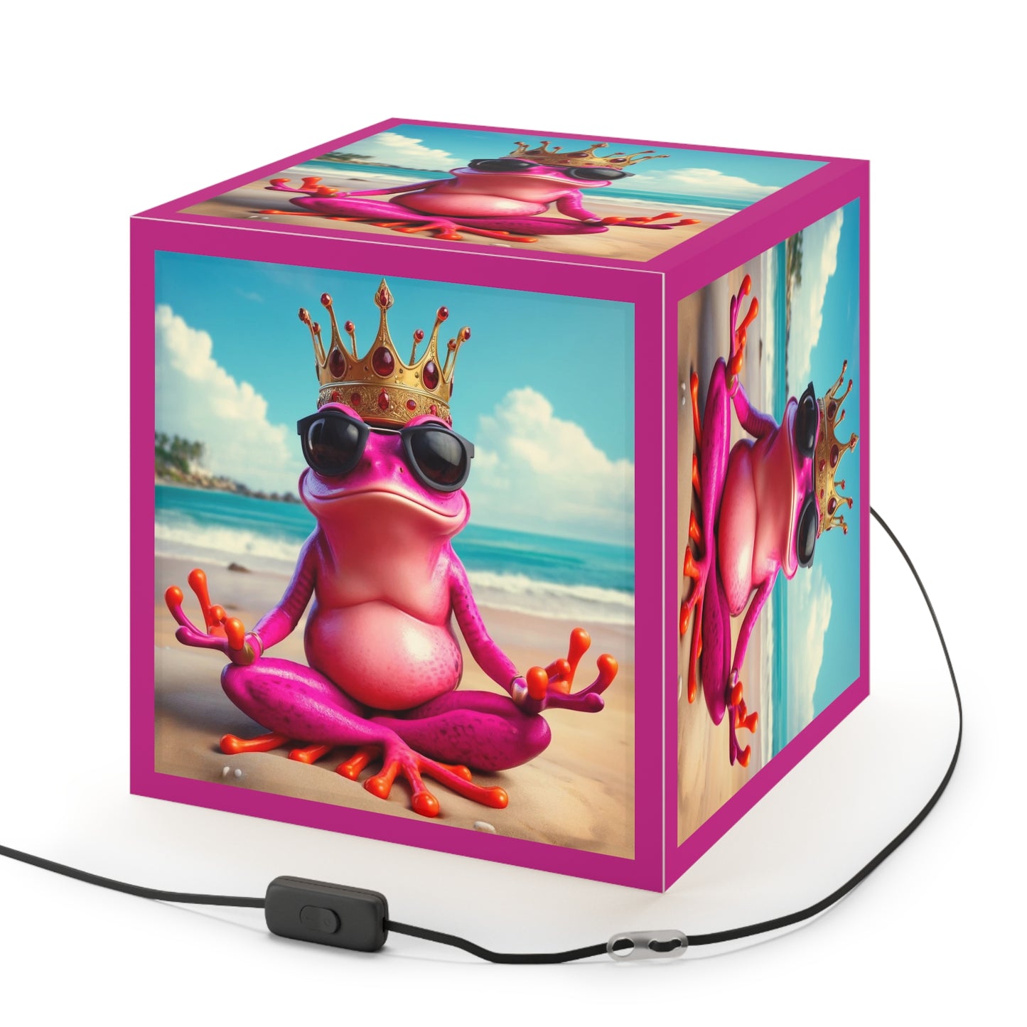 Light Cube Lamp | Pink Frog