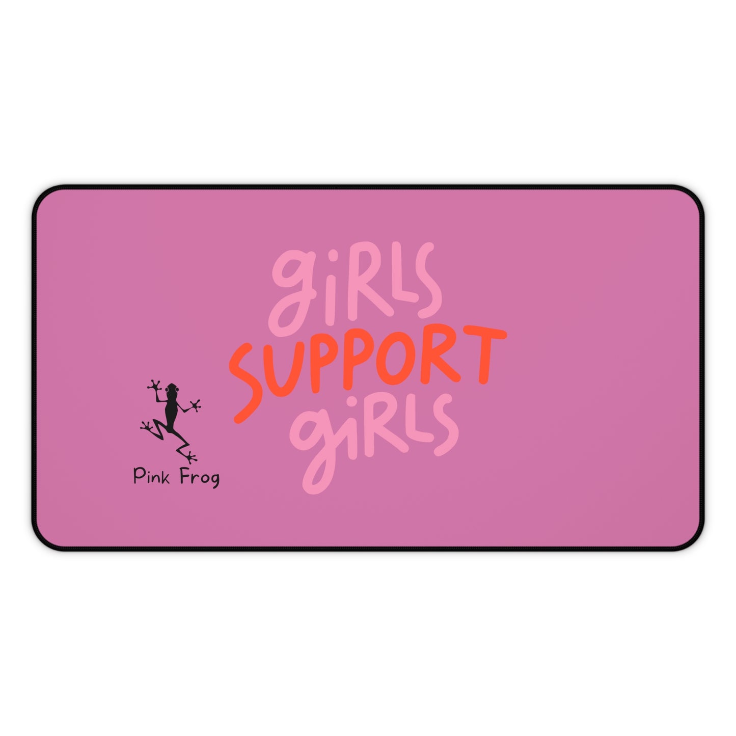 Desk Mat | Computer Mouse Pad - Pink Frog