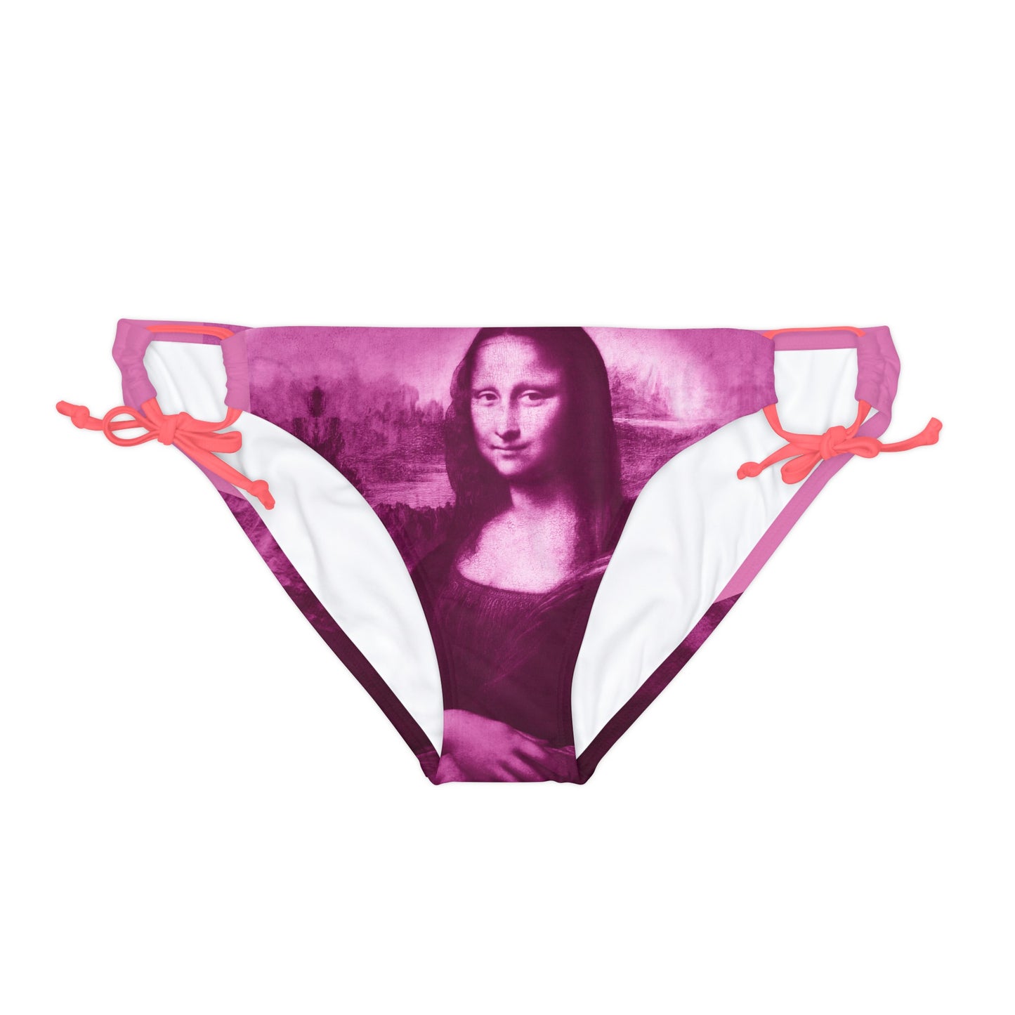 Loop Tie Side Bikini Bottom | Pink Underwear - Mona Lisa