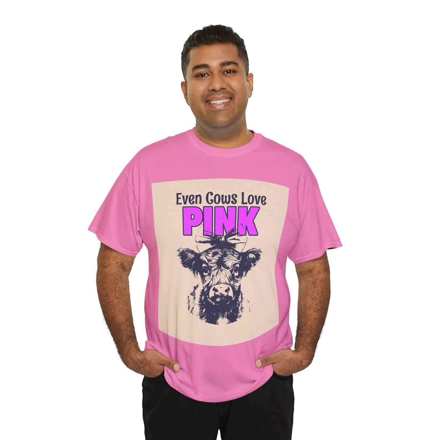 Unisex Heavy Cotton Tee | Summer T-Shirts - Pink Frog