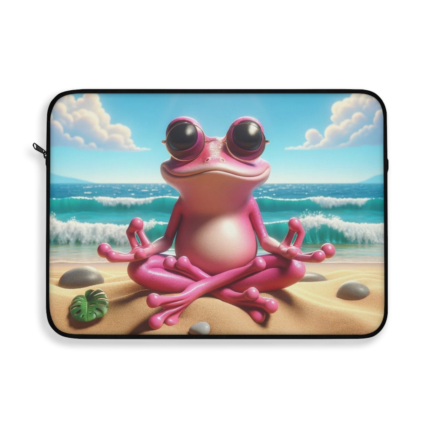 Laptop Sleeve | Pink Bag - Frog