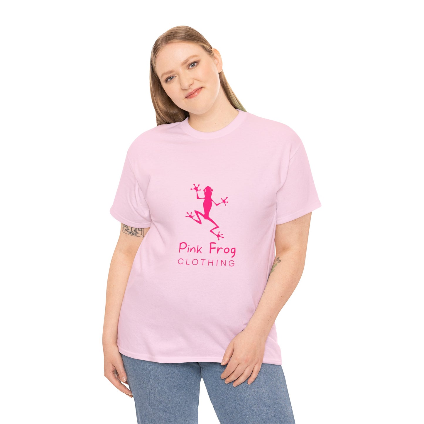 Pink Frog Unisex Heavy Cotton Tee