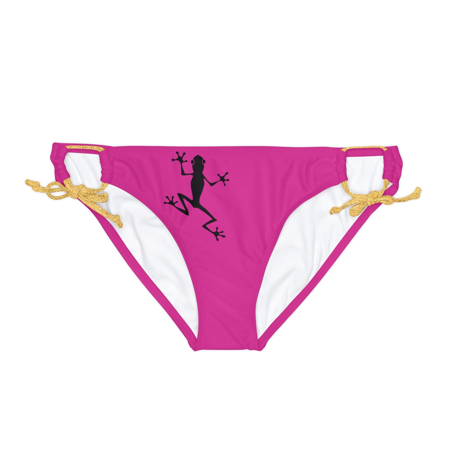 Loop Tie Side Bikini Bottom | Pink Underwear