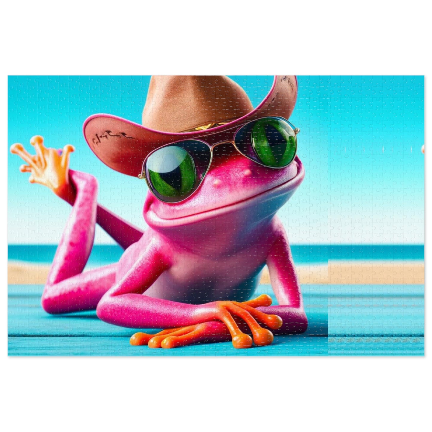 Pink Frog | Jigsaw Puzzle - (30, 110, 252, 500,1000-Piece)