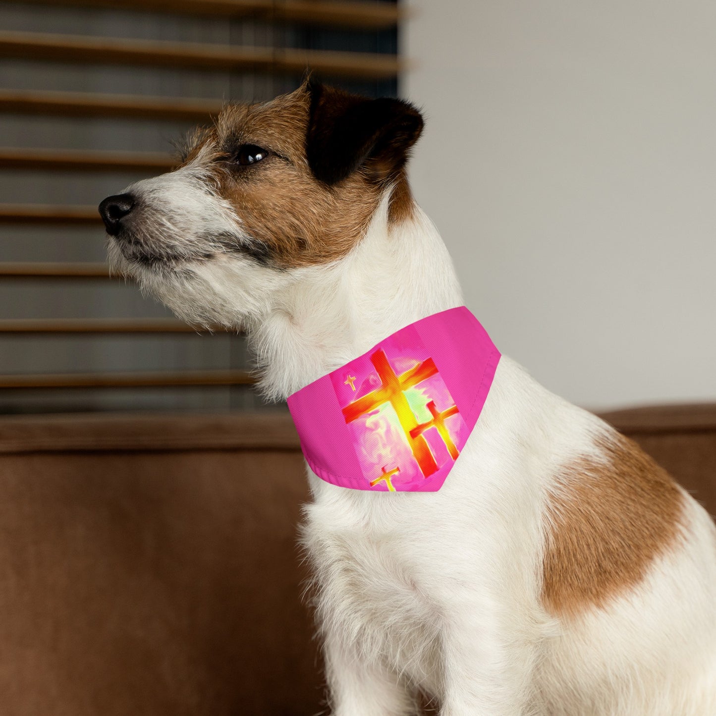 Pet Bandana | Pink Frog - Dog Collar