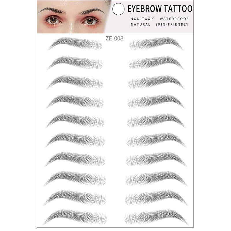 Simple Thick Eyebrows Stickers | Eco-friendly | Natural Look