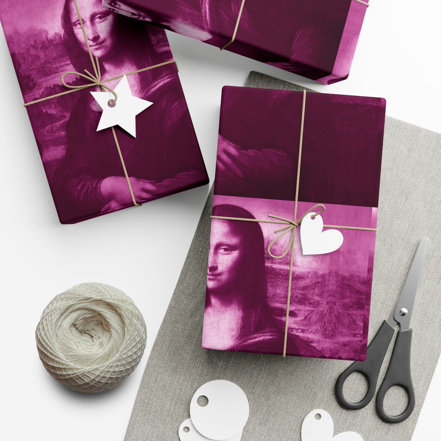 Gift Wrap Papers - Mona Lisa - Pink