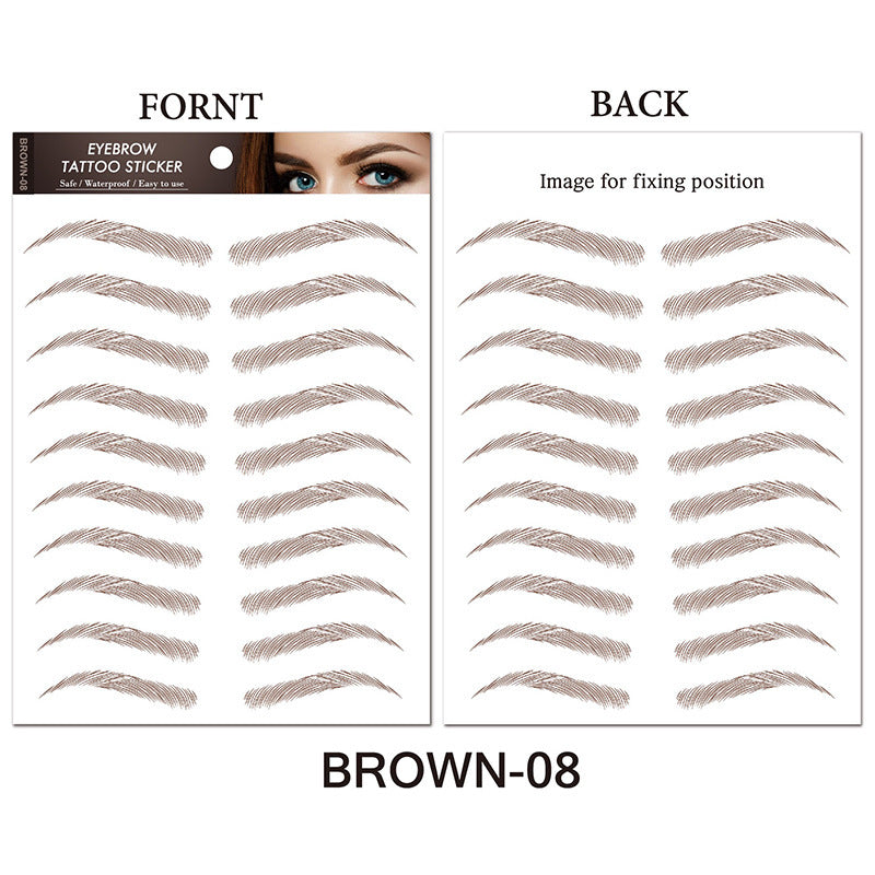 Water-based Authentic Eyebrow Tattoo Stickers | Waterproof