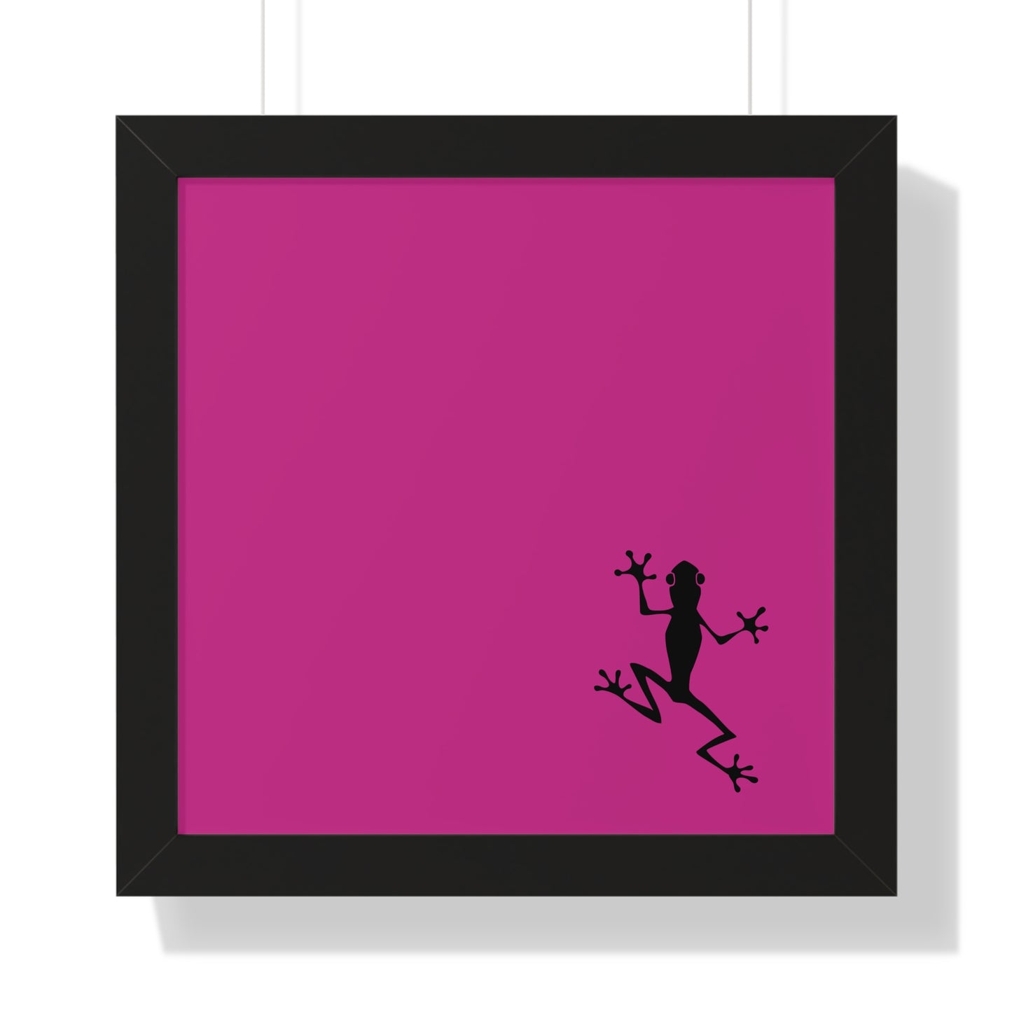 Pink Frog Framed Vertical Poster: Climb The Ladder Of Success