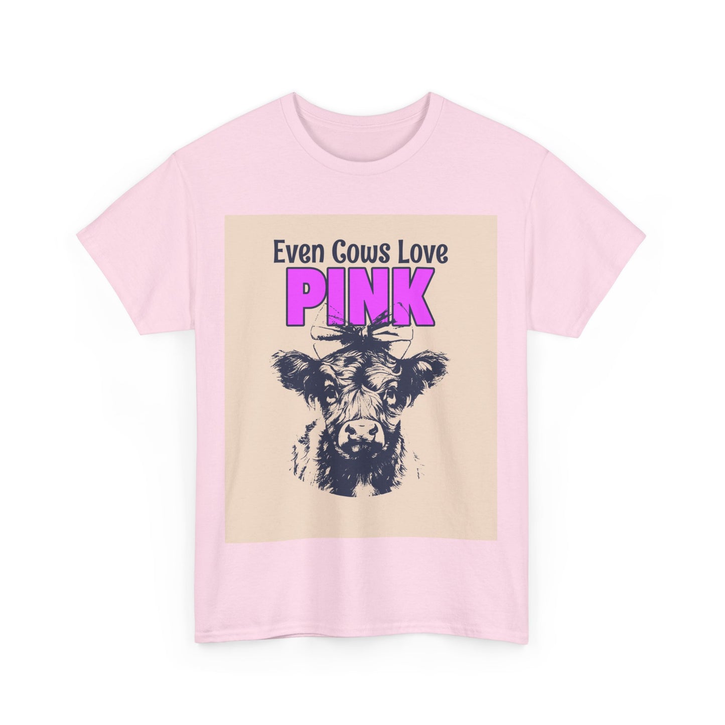 Unisex Heavy Cotton Tee | Summer T-Shirts - Pink Frog