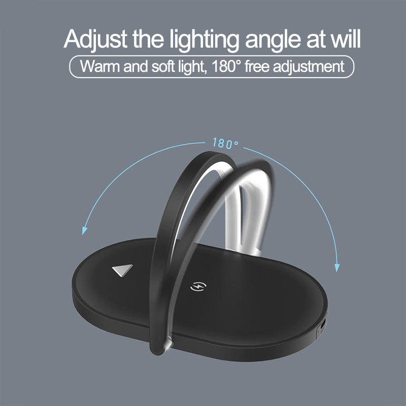 3 In 1 Foldable Wireless Charger | Night Light Wireless Charging Station