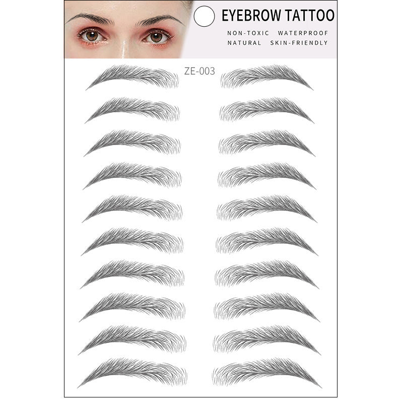 Simple Thick Eyebrows Stickers | Eco-friendly | Natural Look