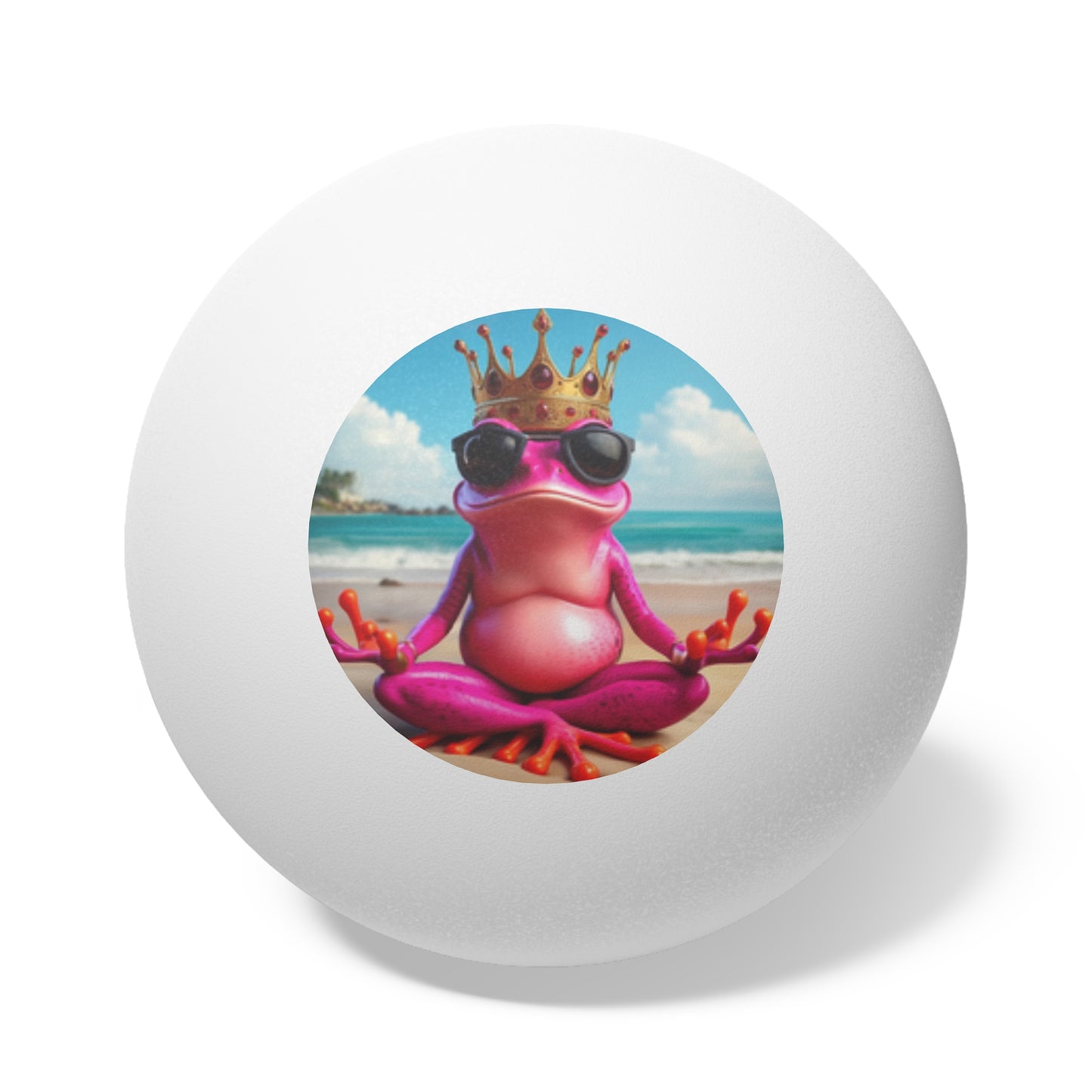 Ping Pong Balls | (6 pcs) - Pink Frog