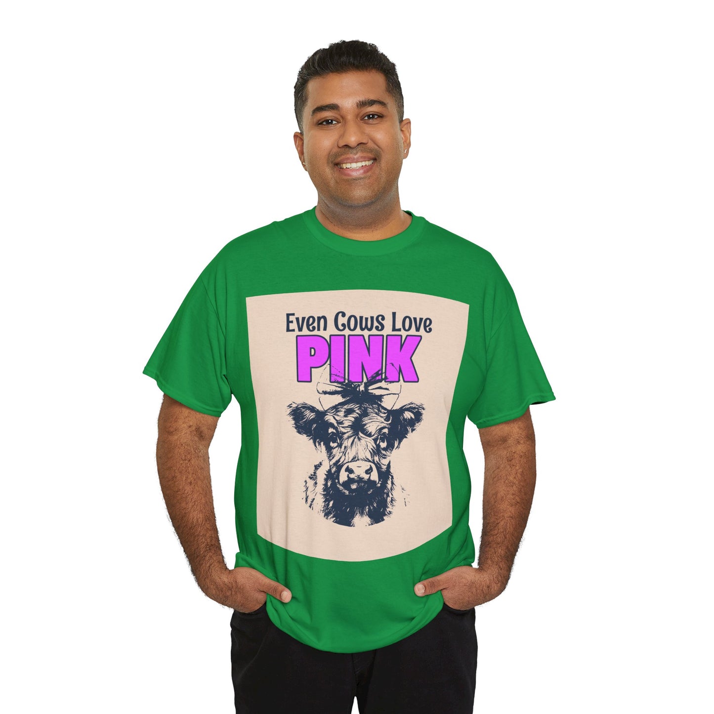 Unisex Heavy Cotton Tee | Summer T-Shirts - Pink Frog