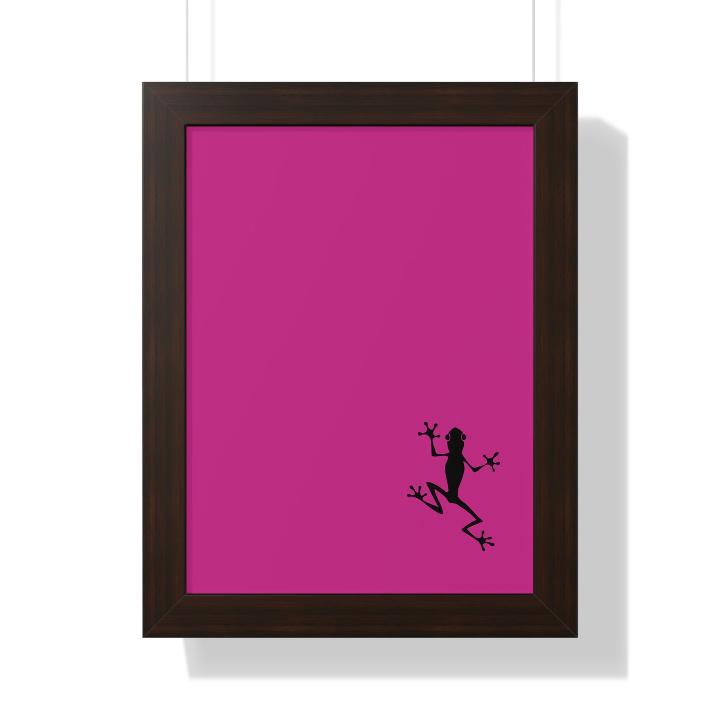 Pink Frog Framed Vertical Poster: Climb The Ladder Of Success