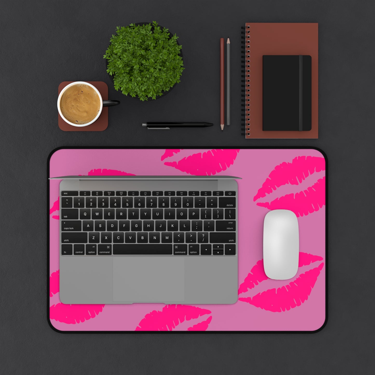 Desk Mat For Computer Mouse | Pink Frog