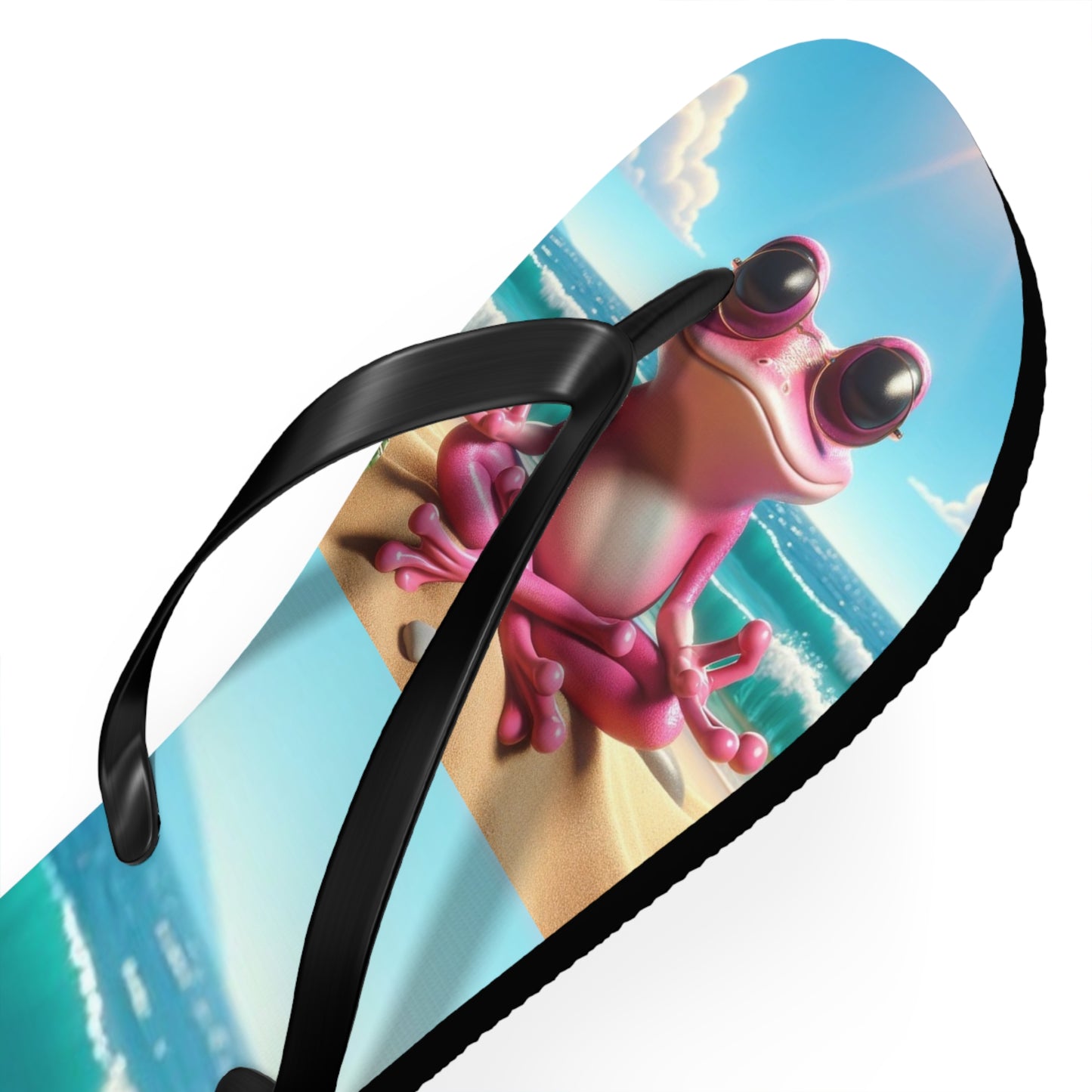 Pink Frog Flip Flops - Summer Fun